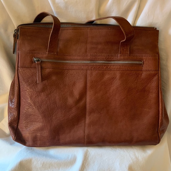 Spikes & Sparrow genuine leather laptop bag/tote - Picture 2 of 8